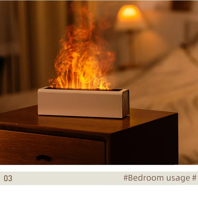 Компактный ультразвуковой USB-увлажнитель с прохладным туманом и диффузором — красочное пламя для всех помещений и сезонов Компактный ультразвуковой USB-увлажнитель с прохладным туманом и диффузором — красочное пламя для всех помещений и сезонов