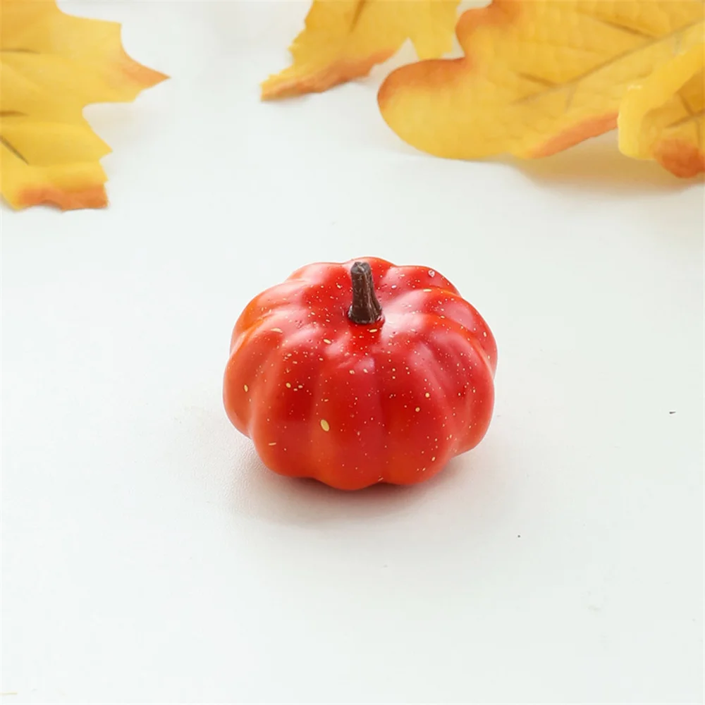 Mini Artificial Halloween Pumpkin Decor Simulation Vegetable DIY Craft Halloween Home Party Decoration Farmhouse Harvest