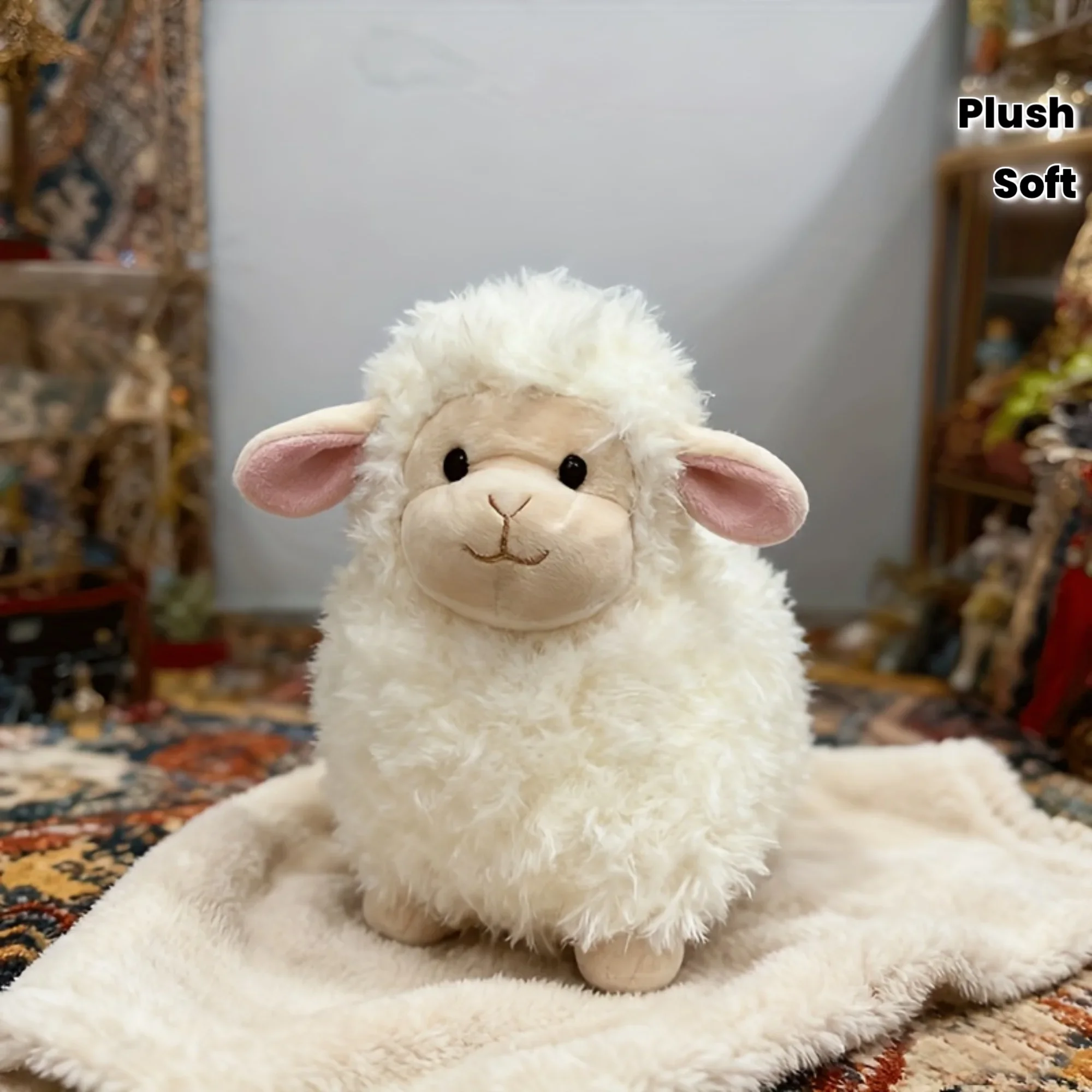 Small Plush Cartoon Toy | Cute and soft polyester lamb/animal doll;home sofa ornament;comfortable throw pillow;interactive gift