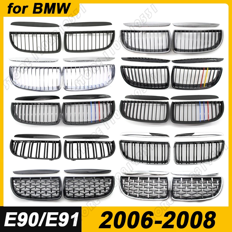 

for BMW 2006-2008 E90 E91 3-Series Bumper Mesh Racing Kidney Grille 316 318 320 323 325 328i 330 335 Sedan/ Touring/ Wagon