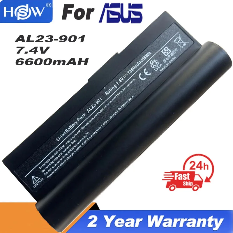 Аккумулятор 7,4 В 6600 мАч для Asus Eee PC 1000 1000HA 1000HAE 1000HD 901 901 904HA 904HD AL22-901 AL23-901 AP23-901