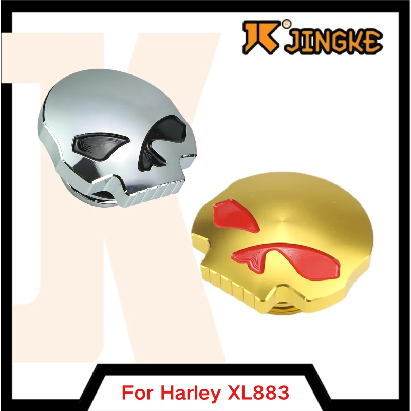 

Fuel Tank Cap For Harley XL883 XL1200 Dyna Fat Boy Breakout Motorcycle Accessory Modification Skull Fuel Tank Cap