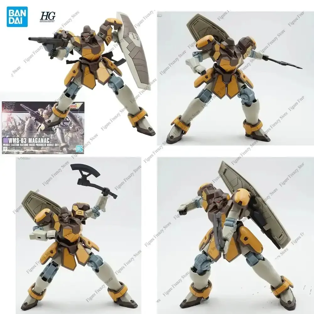 

Special Offer Bandai Original GUNDAM Anime Mol HG 1/144 WMS-03 MAGANAC Action Figure Assembly Model Toy Gift for Kids in