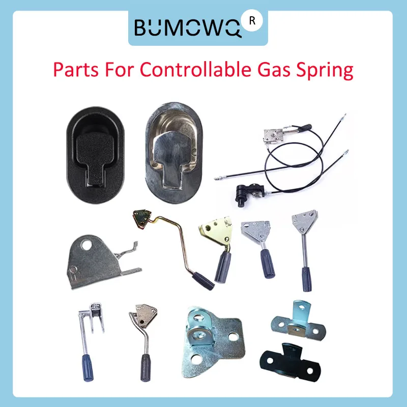 1PC Controllable Gas Spring Part Angle Adjuster Handle Pull Wire Rope Al Alloy Plastic Seat Switch Box Wrench Butterfly Buckle