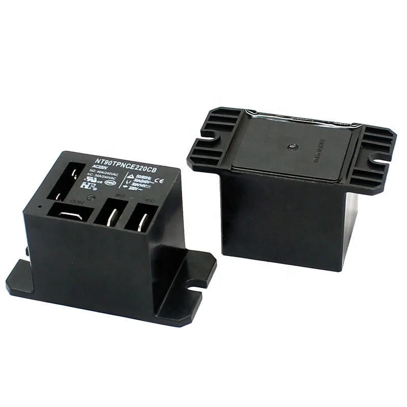 

Power Relay AC120V Coil 30A SPDT(1NO 1NC) 10 Quick Connect Terminals Wires Mini Relay with Flange Mounting