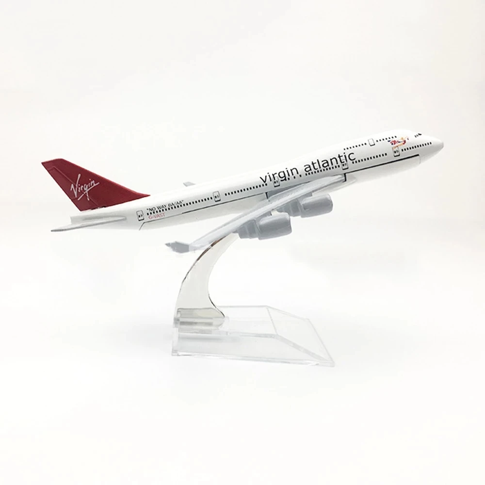 1/400 Scale Alloy Aircraft B747 Virgin Atlantic 16cm Plane Boeing 747 Model Toys Decoration Children Gift Collection