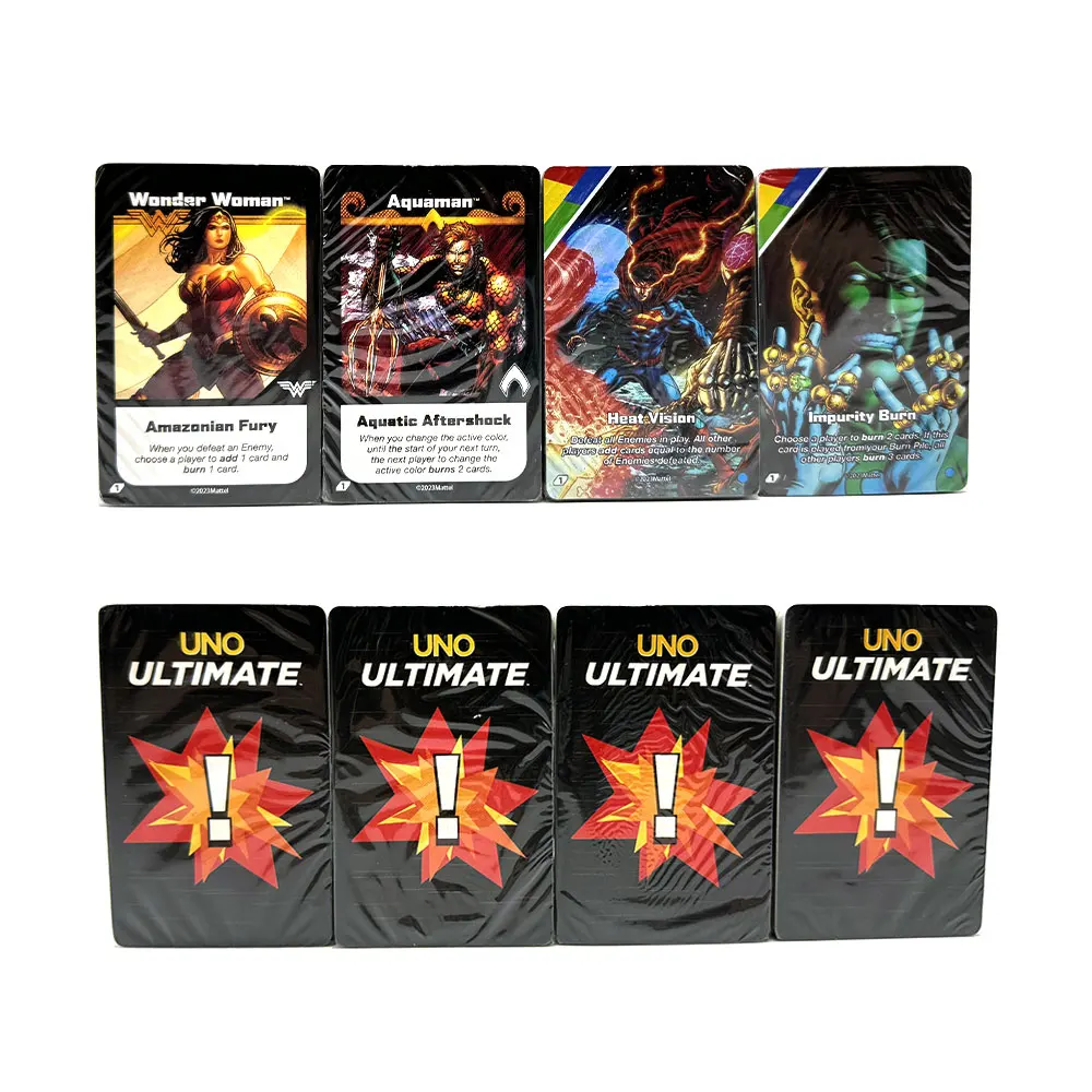 Mattel Games UNO Ultimate DC  Family Funny Entertainment Board Game Poker Cards Game Gift Box