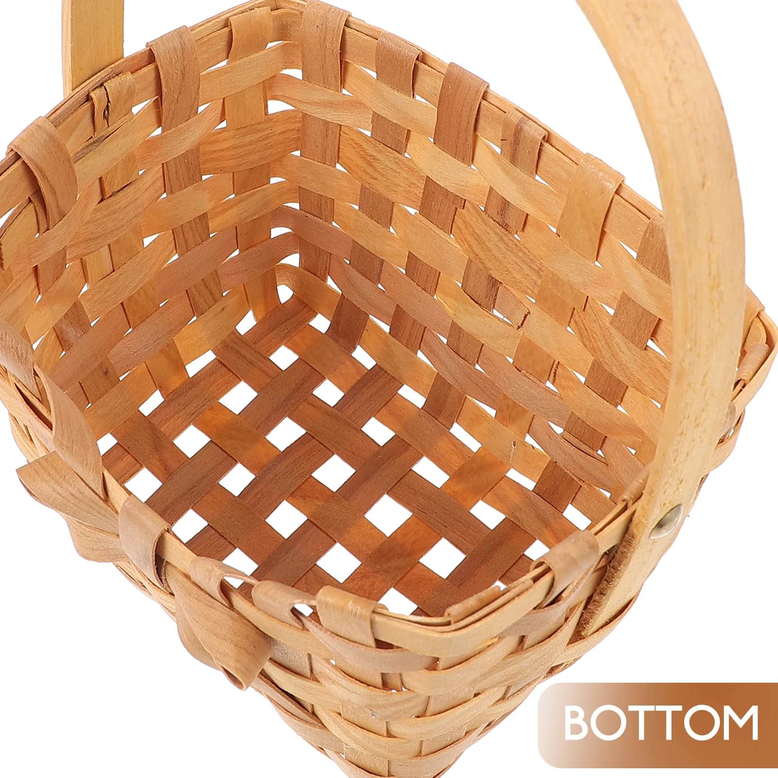 

Versatile Handmade Woven Basket Portable Handle Design Home Office Restaurant Wedding Gift Organizer Hand Woven Basket