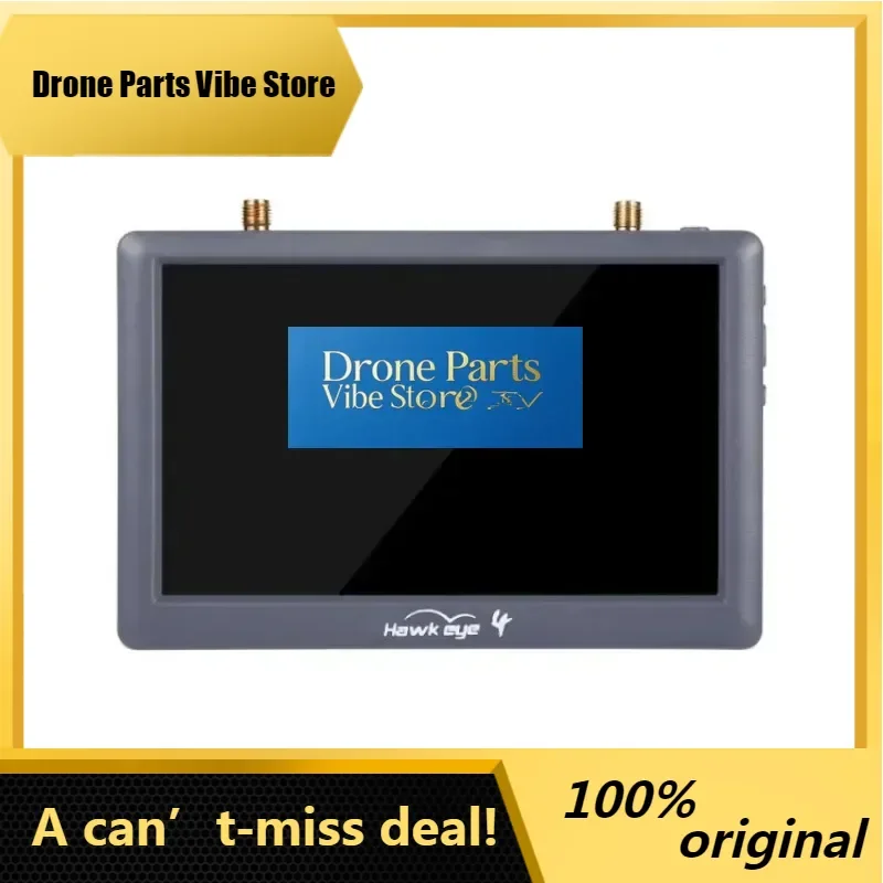 DronePHawkeye Little Pilot 4 5.8G 48CH Diversity Dual Receiver 5inch 800X480 700LUX Built-in DVR FPV Monitor For RC Drone Vehicl
