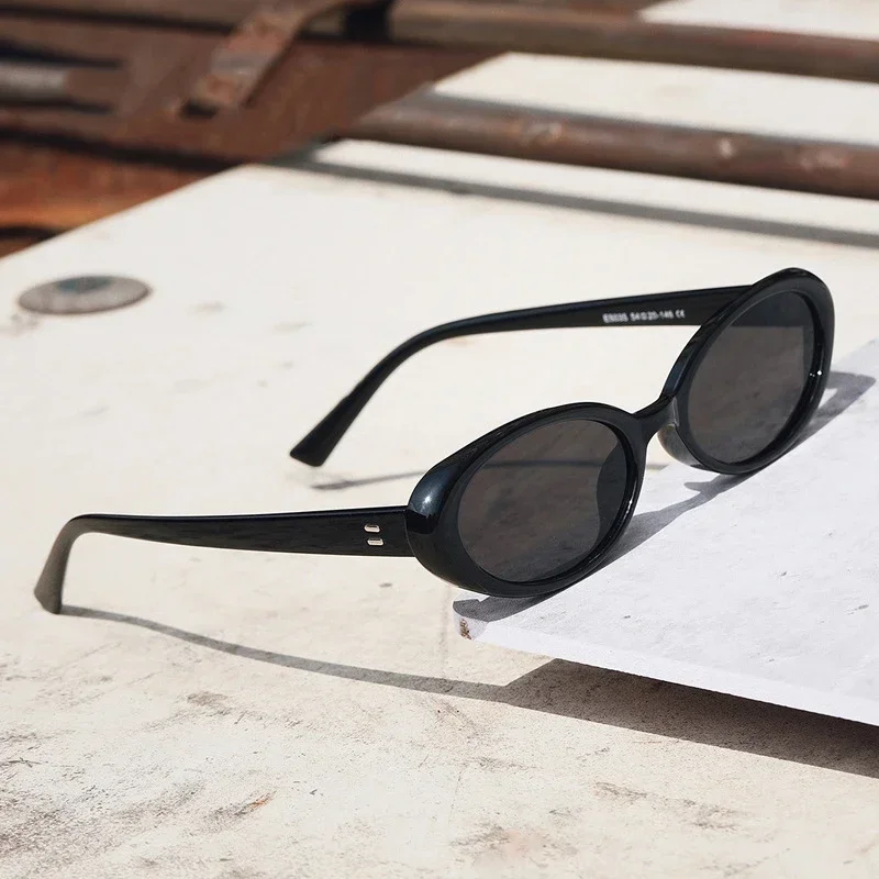 

Dropshipping UV400 Retro Oval Style Sunglasses Luxury Trendy Men Women Brand Design Metal Hinge Quality Outdoor Gafas De Sol