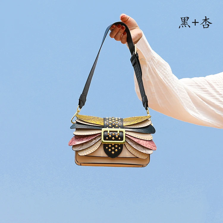 High Quality Designer Butterfly Purses and Handbags Cow Leather Shoulder Crossbody Bags for Women Fashion Sac A Main New