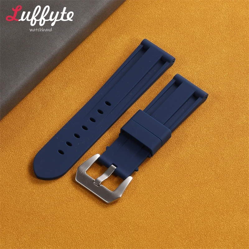 Sports Silicone Wristwatch Strap 22mm 24mm 26mm Men\'s and Women\'s Comfortable Universal Replacement Watch Band