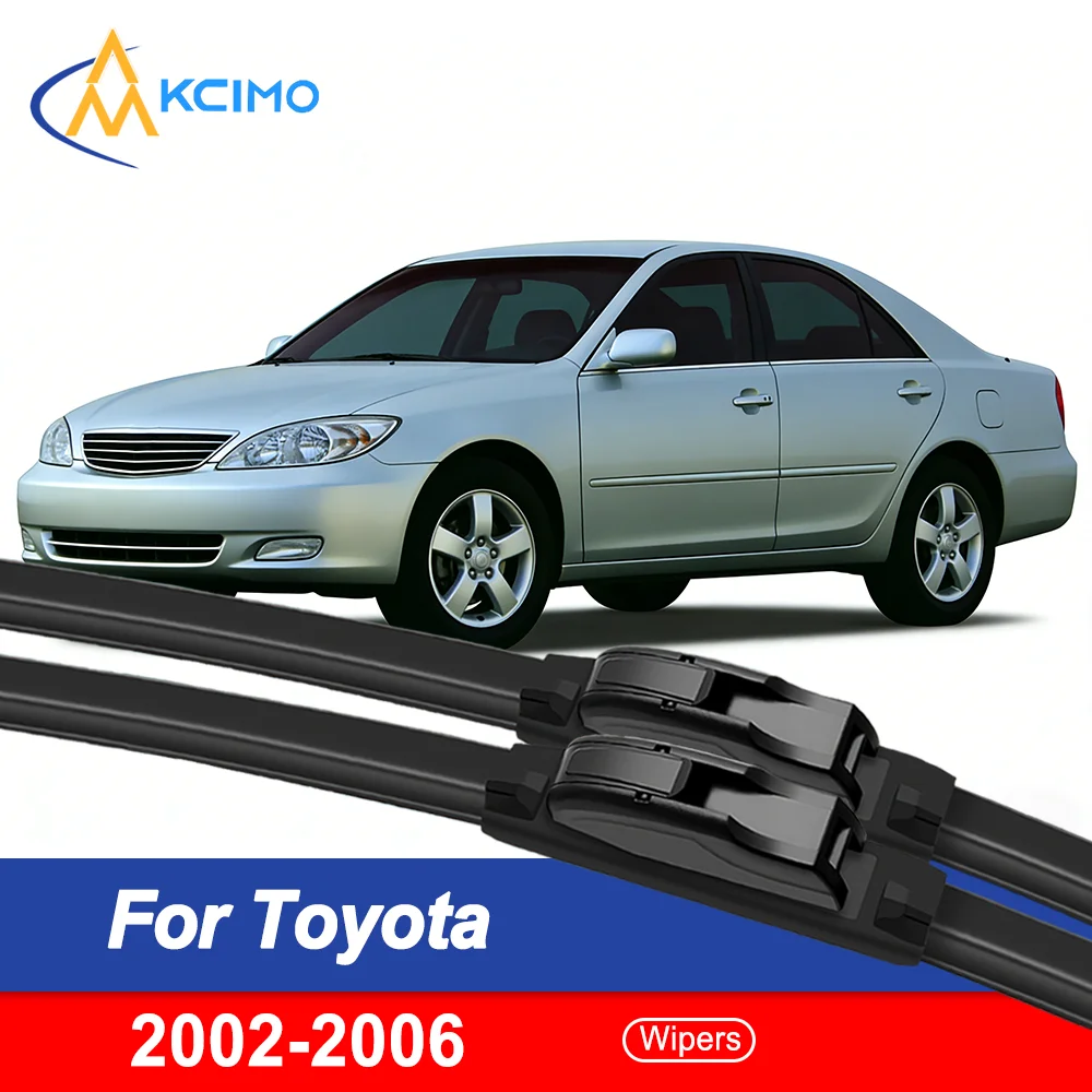 

Quiet Frameless Flat Wiper Blades for Toyota Camry XV30 (2002–2006) – 2PCS Streak-Free Set with Easy Snap-On Installation