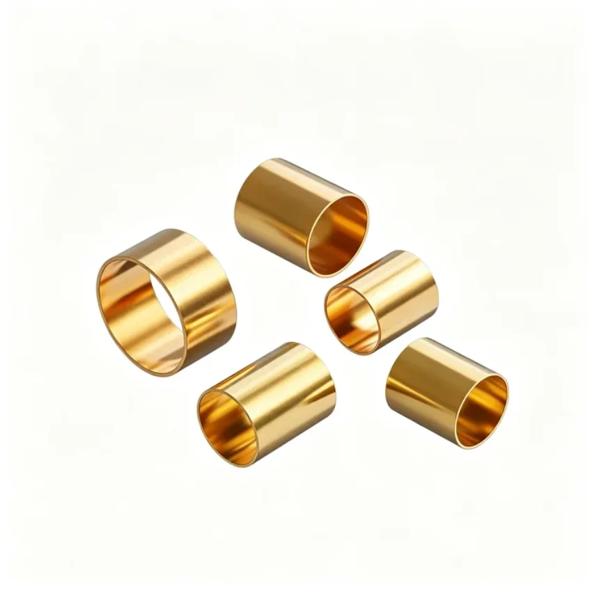 5Pcs Brass Bushing Hollow Brass Sleeve Copper Tube ID 20mm 22mm 23mm 24mm 26mm 27mm 28mm 30mm 33mm 36mm 38mm DIY Metalworking