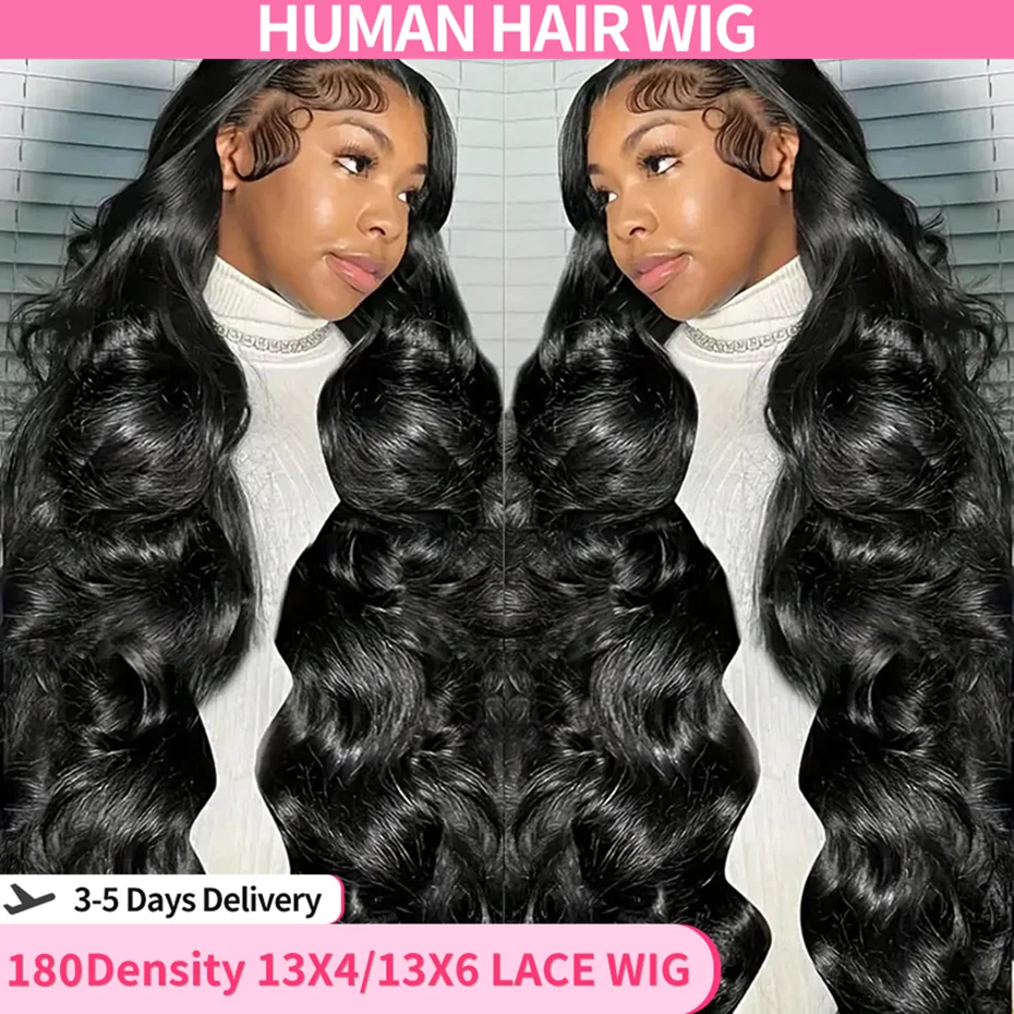 30 32 Inch Body Wave Lace Front Wigs Human Hair 13X4 HD Lace Front Wigs Human Hair 180% Density 13X6 Lace Wigs For Black Women