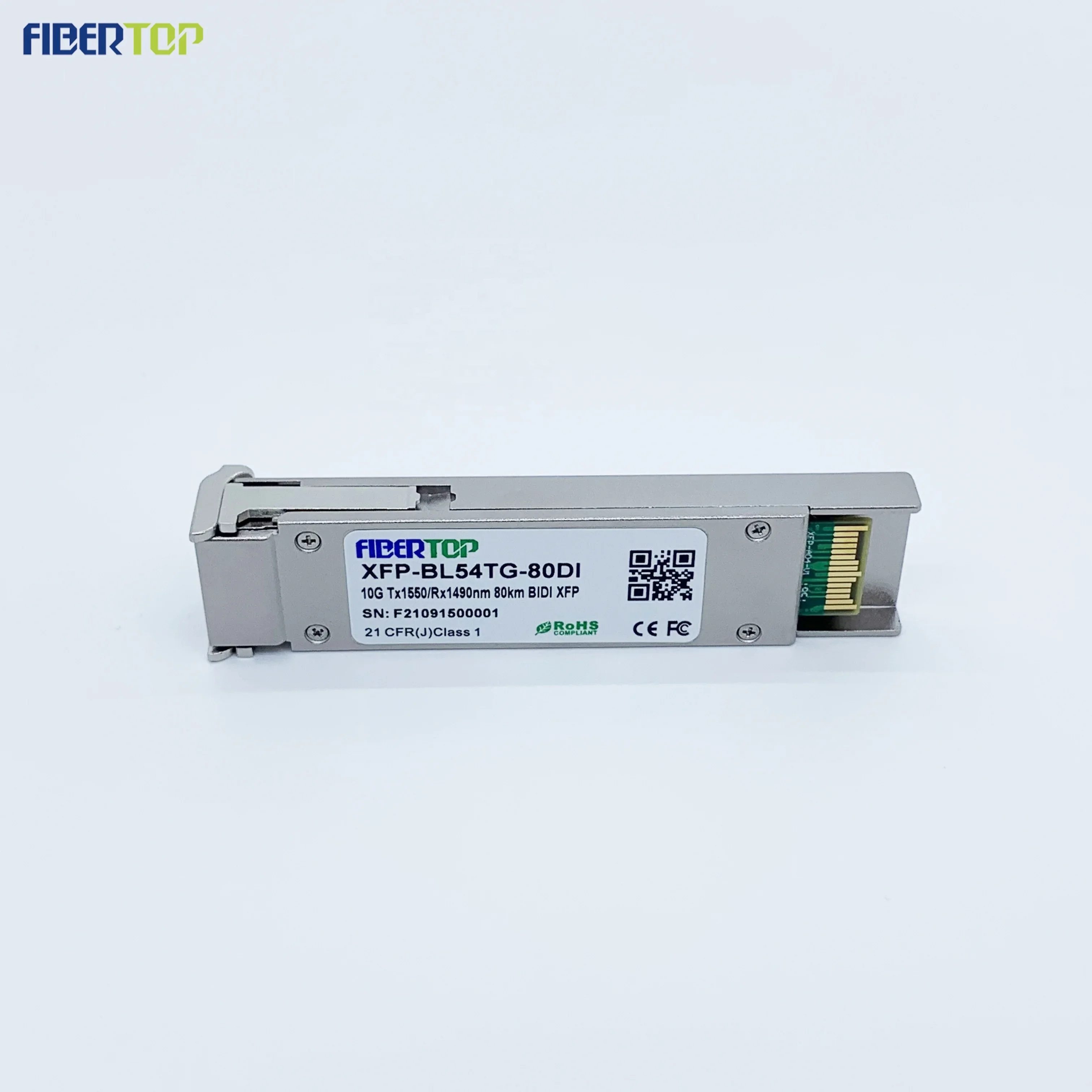 FIBERTOP 10G XFP bidi 1550 Tx/1490nm Rx 80km optical fibre transceiver