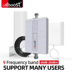 Callboost  gsm 900 network amplifier 3g 2100 phone enhancer 1800 2100 2600 mobile phone network repeater cdma 850 4g 1700 1900
