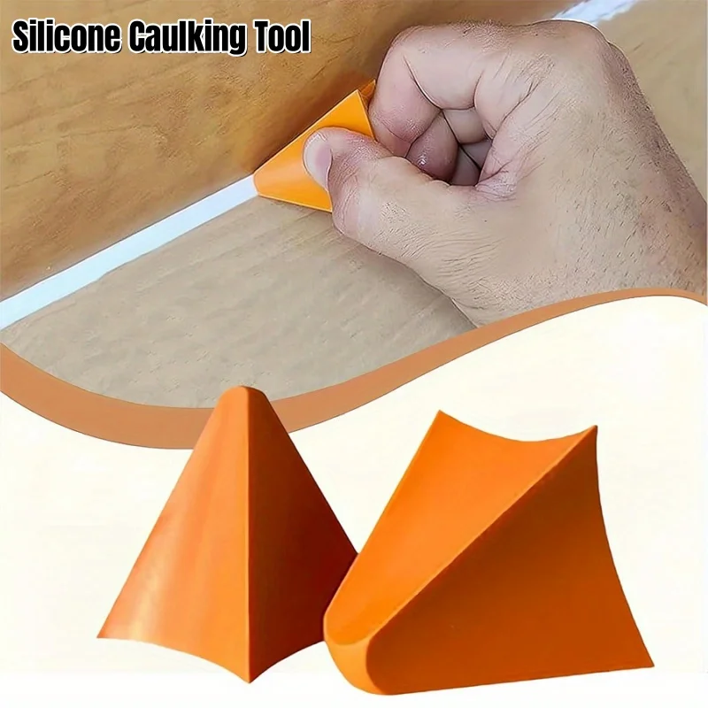 2pcs Silicone Caulking Tool Joint Sealant Spreader Spatula Scraper for Tile Window Grout Edge Removal Kitchen Construction Tools