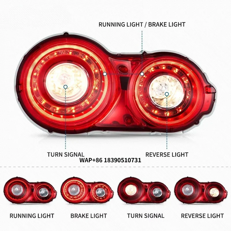 

VLAND LED Car Accessories R35 Taillights Rear Light Lamp Assembly 2008-2023 Modified Taillamp For GTR