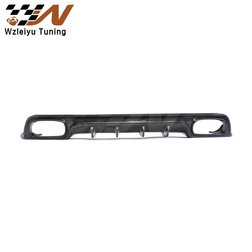 New Style Real Carbon Fiber Rear Bumper Diffuser Fit For Maserati Quattroporte 17-19 High Quality Fitment