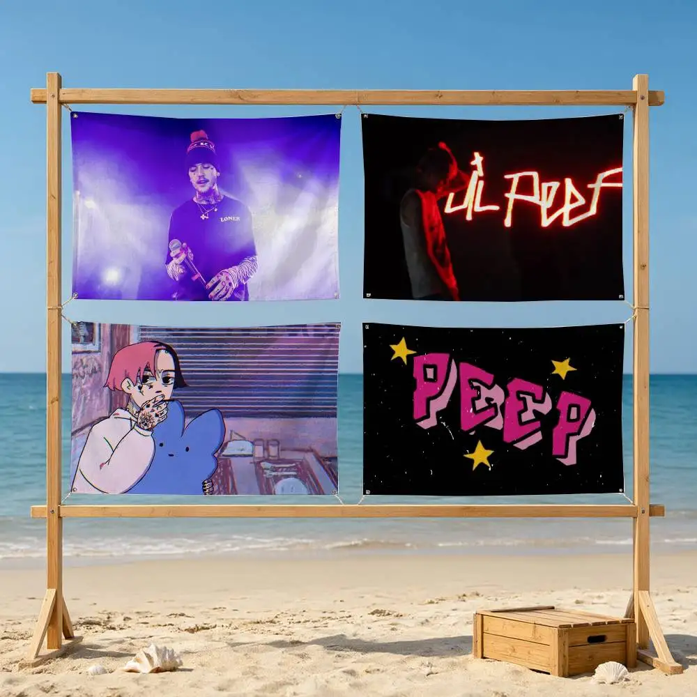 Lil Peep Star Shopping  Flags Wall Hanging Tapestry Outdoor Garage Room Decorative flag Background Blanket