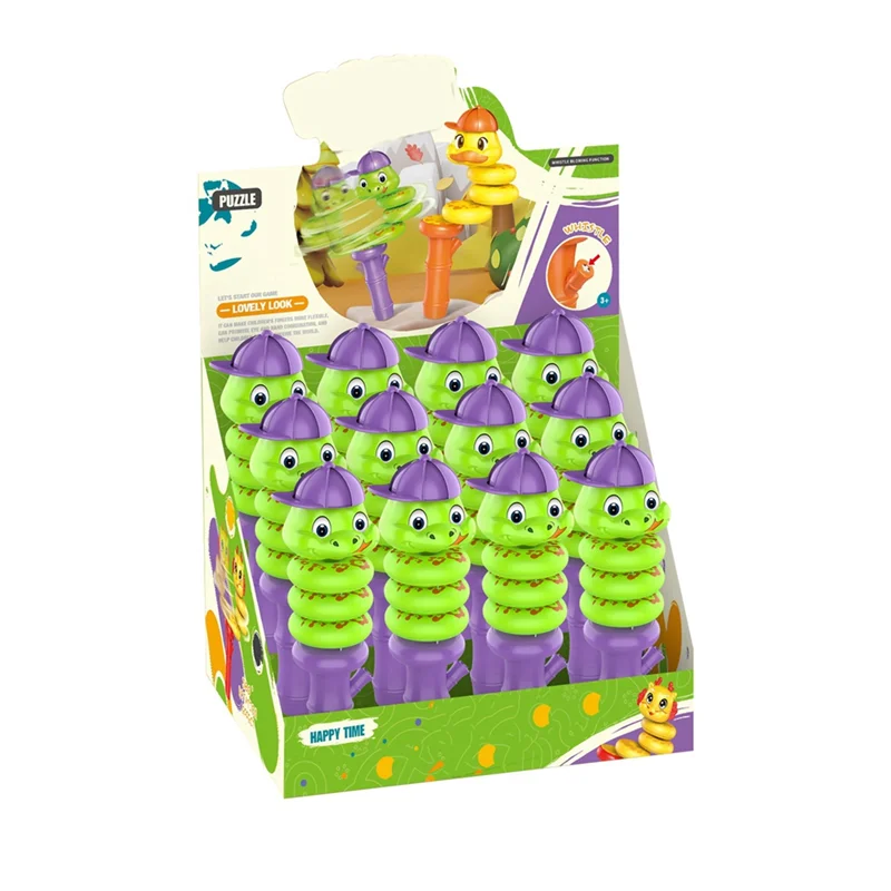 Fischietto per bambini in scatola ABUM Fischietto per cartoni animati per bambini Fischietto sensoriale per bambini per le vacanze