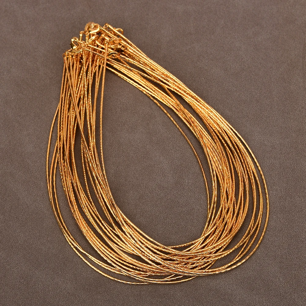 APDGG 2 Strands Copper Chain  Choker Necklace Jewelry making accessories