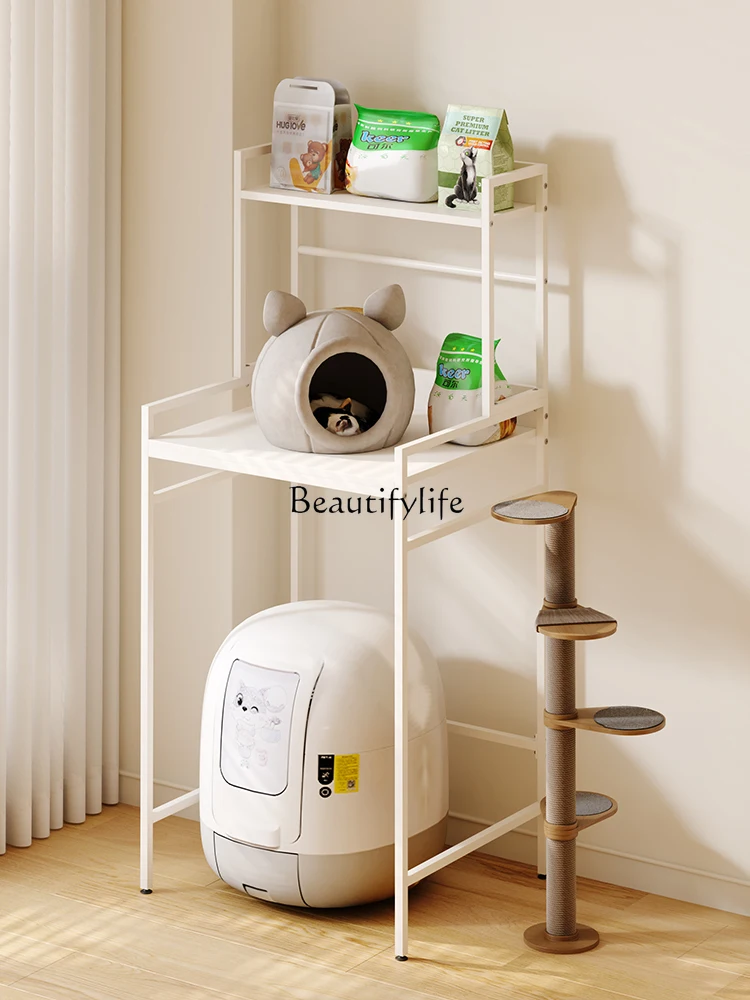 Washing machine rack, line storage above the pulsator drum, floor balcony side storage rack