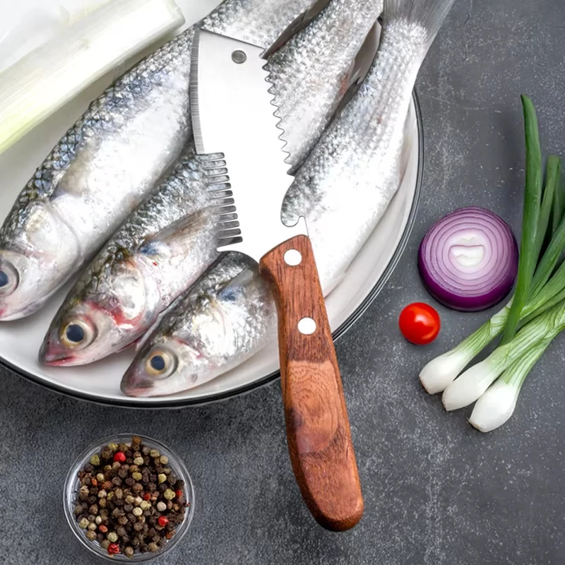 Stainless Steel Knife Head Rapid Knife for Cutting Scallions into Strips, Multi-functional Scraper Slicing Kitchen Tool