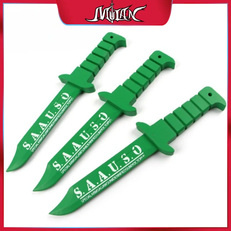 

36 СМ Деревянная модель зеленого китайского ножа, игровой аксессуар, коллекционный настольный декор, реквизит для косплея, креативный подарок, игрушка для мальчика