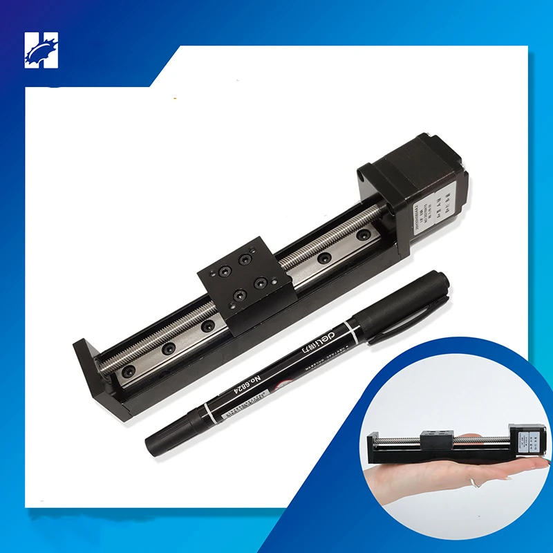 

50MM 2Inch 4inch 6inch Stroke T-type Sliding Table Rail Linear Stage Transport Guide Platform&NEMA11 28MM Stepper Motor Kit