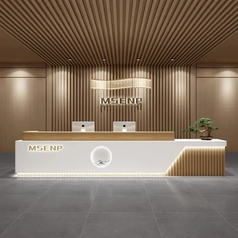 Executive Club Reception Desks Luxury Podium Cash Beauty Salon Reception Desks European Recepcion Mostrador Modern Furniture