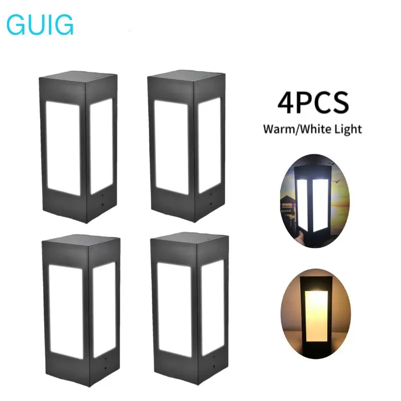 1/2/4PCS Solar Fenc…