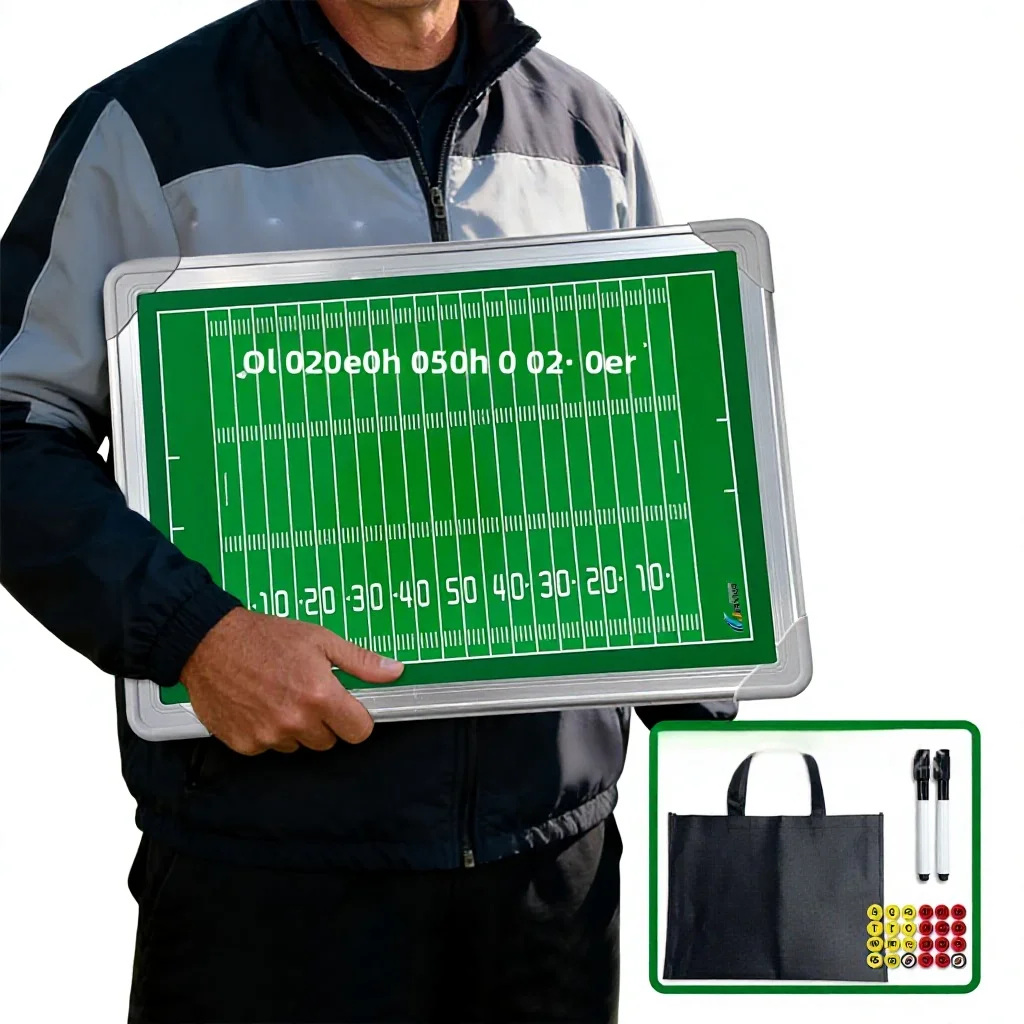 Double Sided Magnetic Erasable Tactics Board Writable Rugby American Football Coach Strategy Board With Magnetic Marker Models