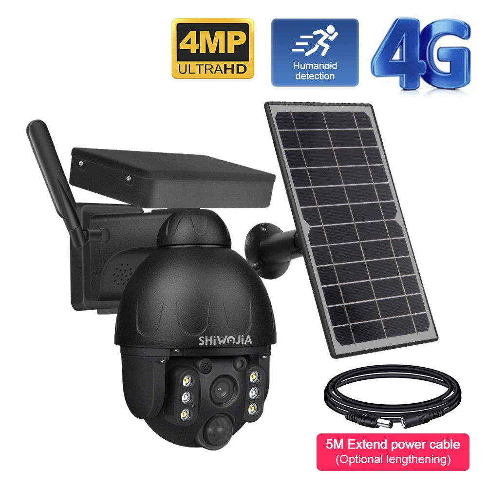 

INQMEGA 4MP 4G Solar Camera Outdoor Waterproof Solar Charging Security Cam Super HD Cam