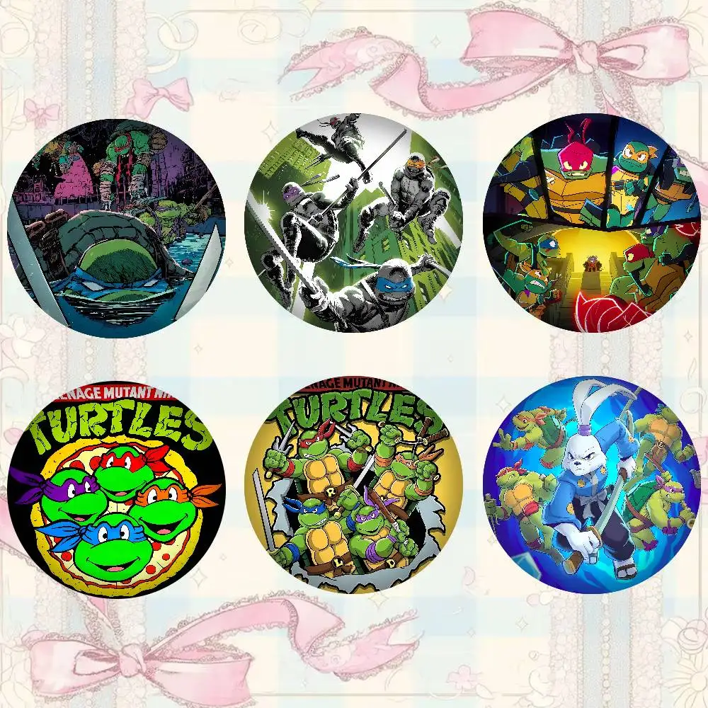 Game Teenage M-Mutant Ninja Turtles Badges Badge Metal Brooch For Bag Clothes Hat Decor Jewelry Accessories Gifts
