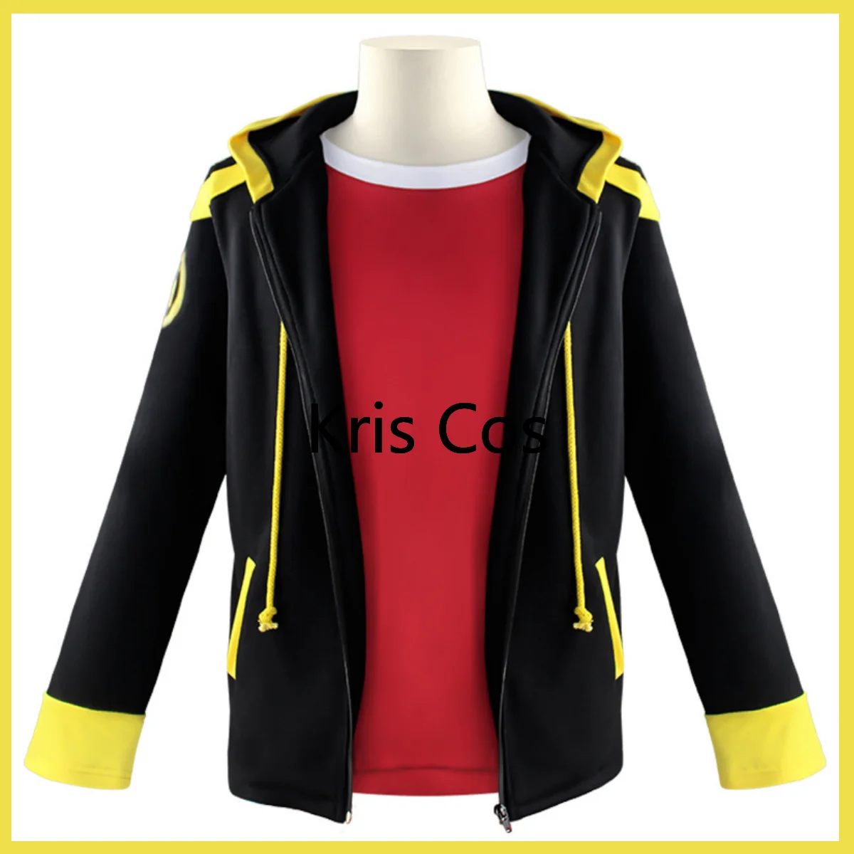 Anime Game Mystic Messenger 707 Cosplay Costume Seven Luciel Saeyoung Choi Wig Zipper Jacket Hoodie Orange Man Party Suit