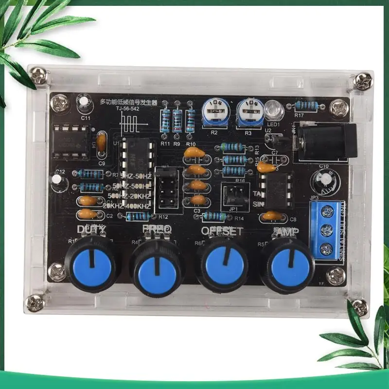 

(NEW) ICL8038 High Precision Adjustable Signal Generator DIY Kit Sinusoidal Triple-Cornered Square Sawtooth Output 5Hz-400Khz