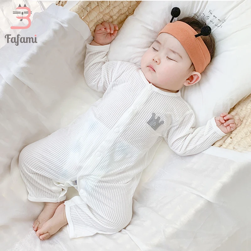 Pack of 2 Newborn Baby Boy Girl Rompers Jumpsuit One Piece Outfit Baby Clothes Summer Spring Autumn Cotton Modal Overalls Babies