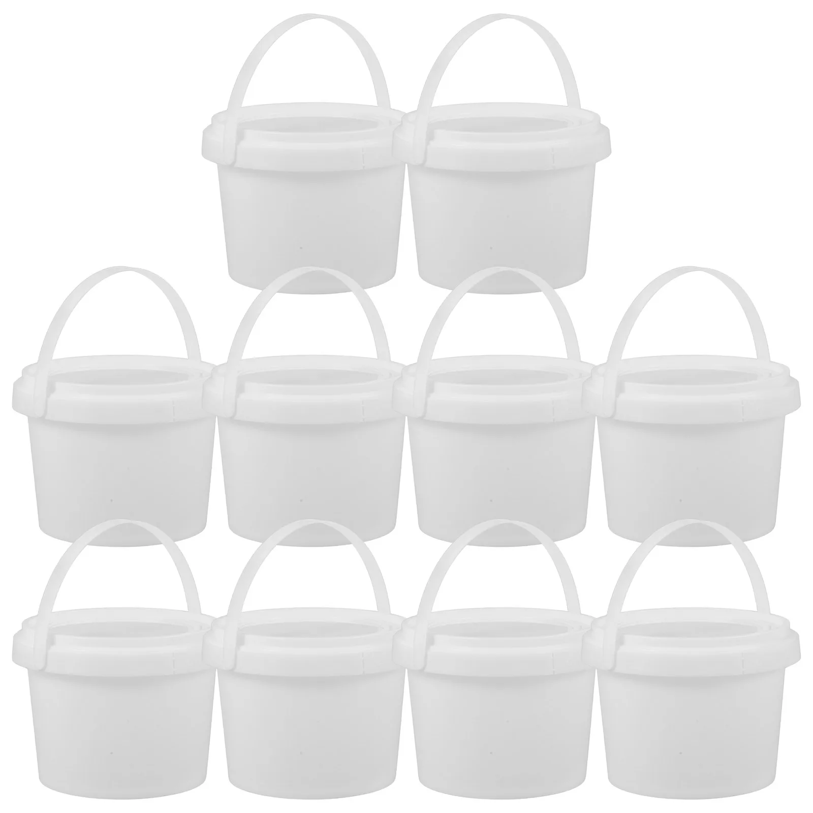 

10 Pcs 300ml Round White Ice Cream Boxes Household Containers Storage Tub Fridge Safe Fruit Keeper Kitchen Supplies