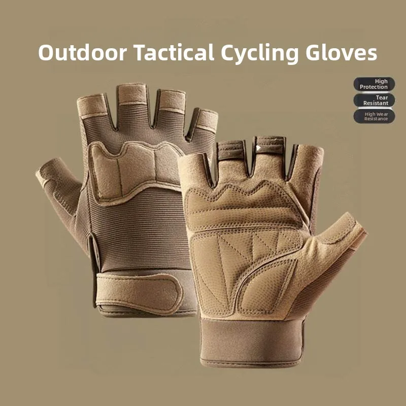 

Tactical Gloves Half Finger Men Women Spring Summer Outdoor Sports Cycling Climbing Anti-slip Training Fitness Wear Resistant...