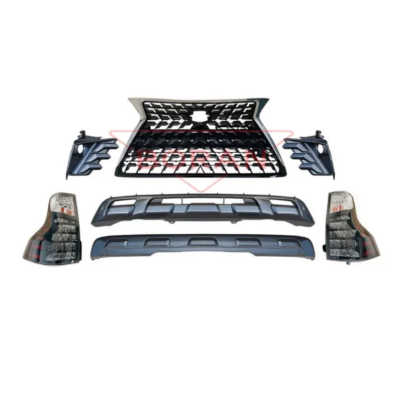 

High qualityCar Accessories Black Sport Body Kit Front Lip Rear Lip Grille Body Kits for GX460 2022+