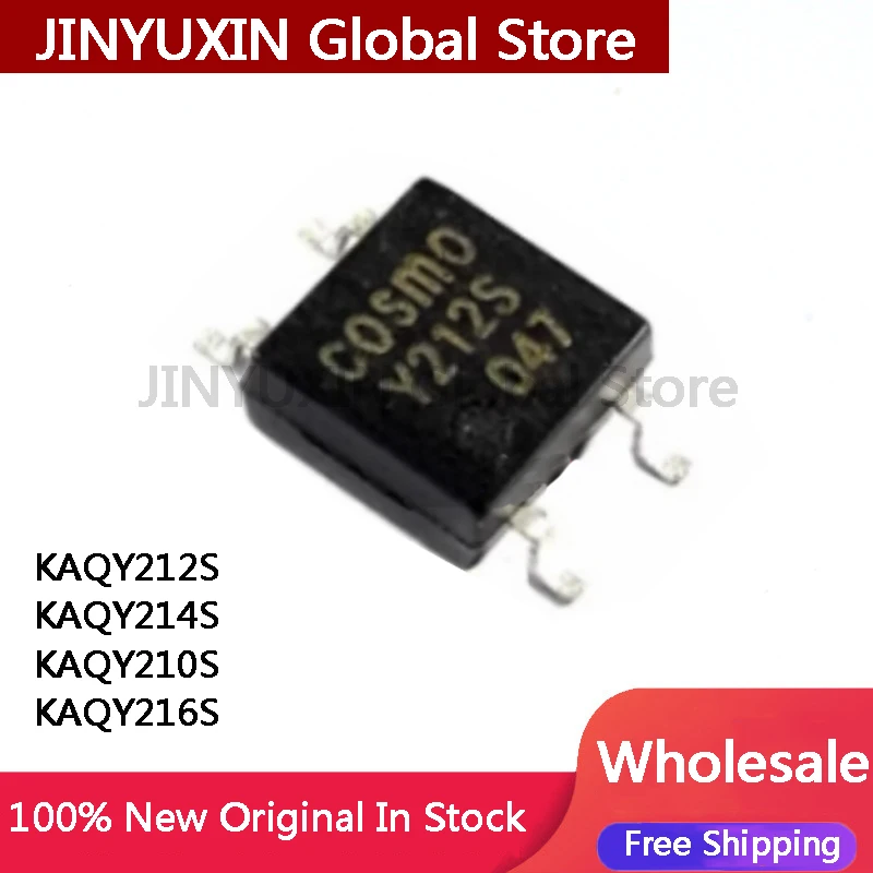 10pcs KAQY214S Y214S KAQY212S Y212S KAQY216S Y216S KAQY210S Y210S SOP-4 Optocoupler Solid State Relay In Stock Wholesale