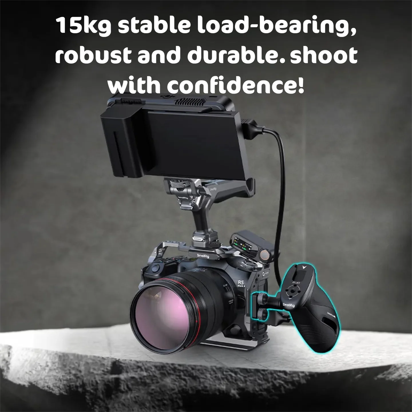 SmallRig Universal 360° Rotatable Camera Side Handle, Aluminum Alloy Cold Shoe Expansion Cage Accessory for DSLR 5160/5194