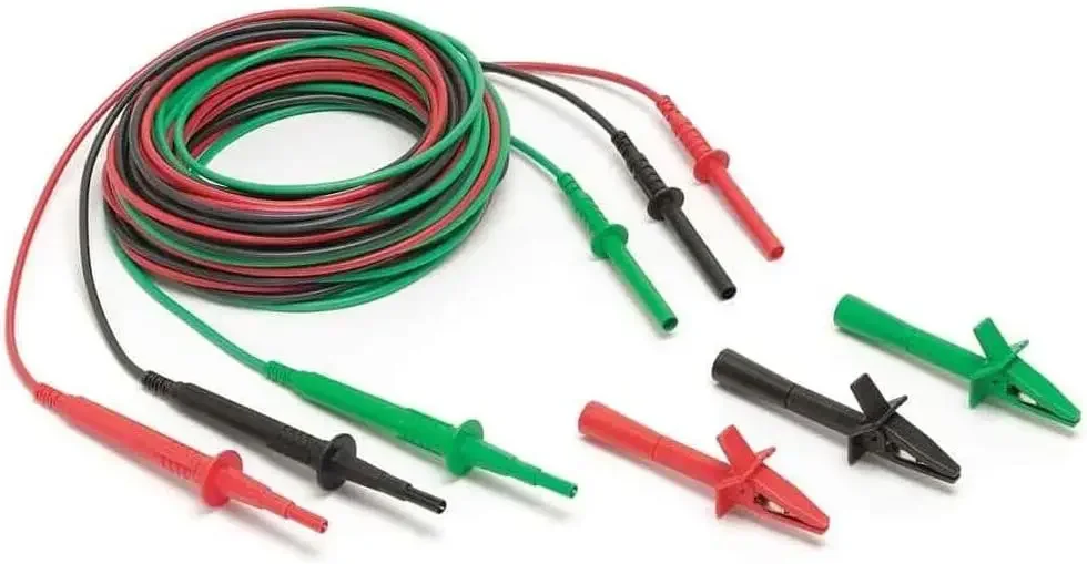 TL1550B 3 Piece Test Lead Set with Alligator Clips, 5000V DC Voltage, 20A Current, 103-25/128