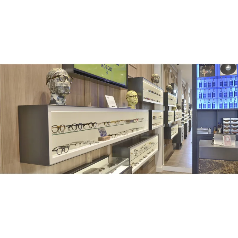（customized）Commercial Optical Store Display Furniture Small Retail Eyewear Store Interior Design