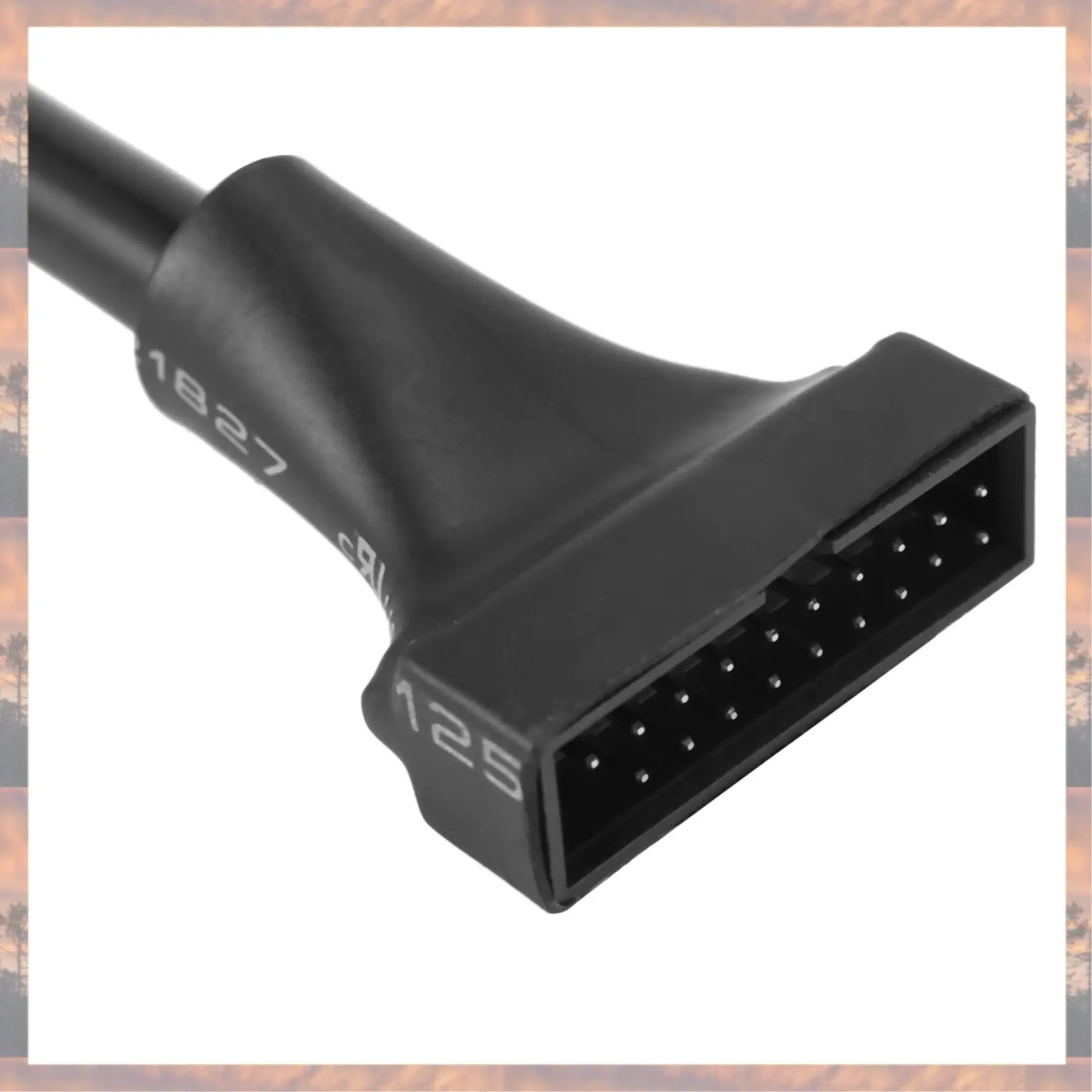 

2025 New-2X Черный USB 2.0 9-контактный разъем «мама» к USB 3.0 20-контактный разъем-адаптер кабеля «папа»
