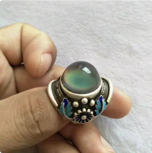 Jewelry Collection Antique Cloisonne Ring Color Changing Ring