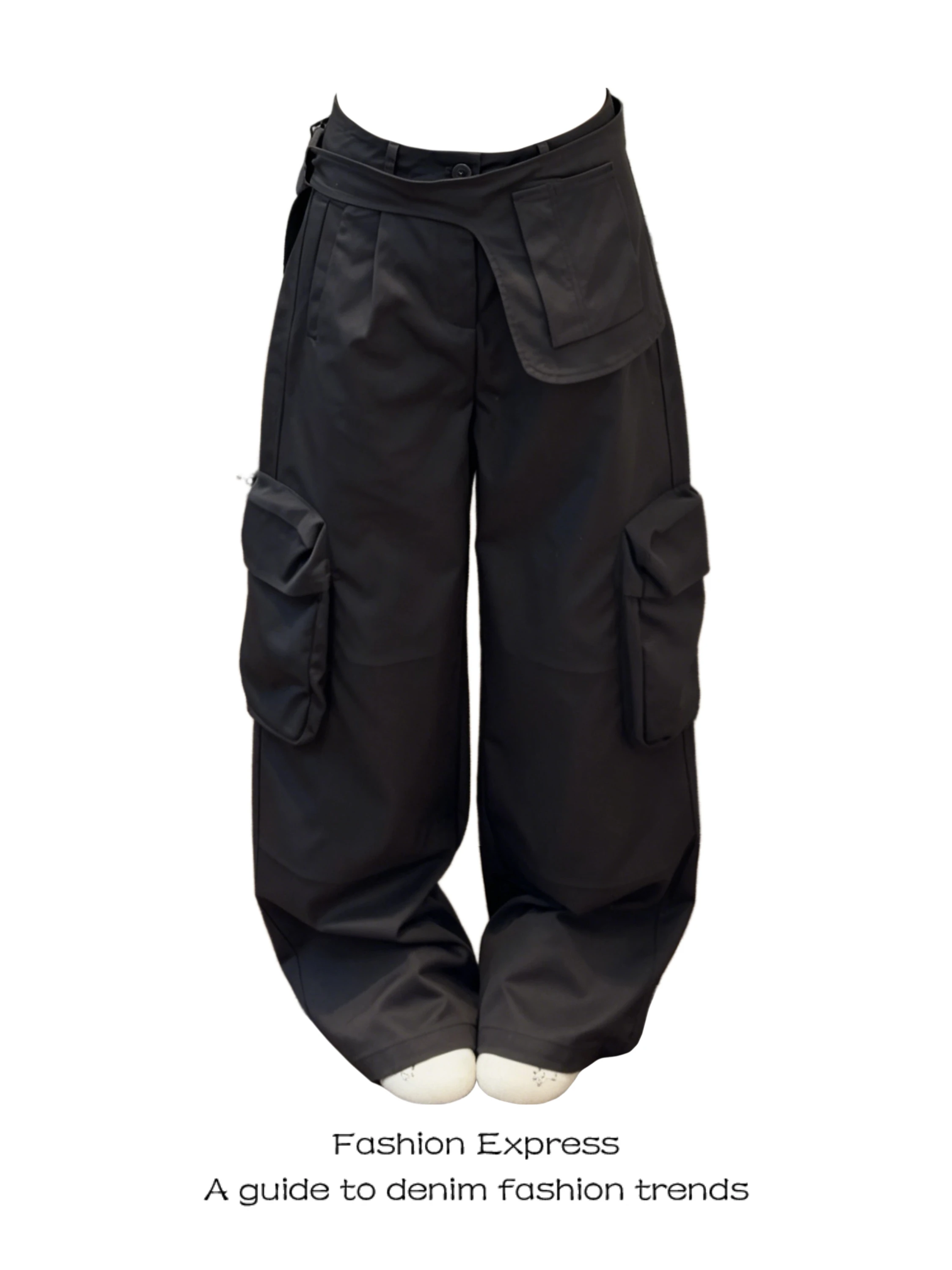 

Summer Wide Leg Pants Women's Loose Casual Style High Waist Trousers with Pockets Printed Straight Leg Cool Casual Trousers