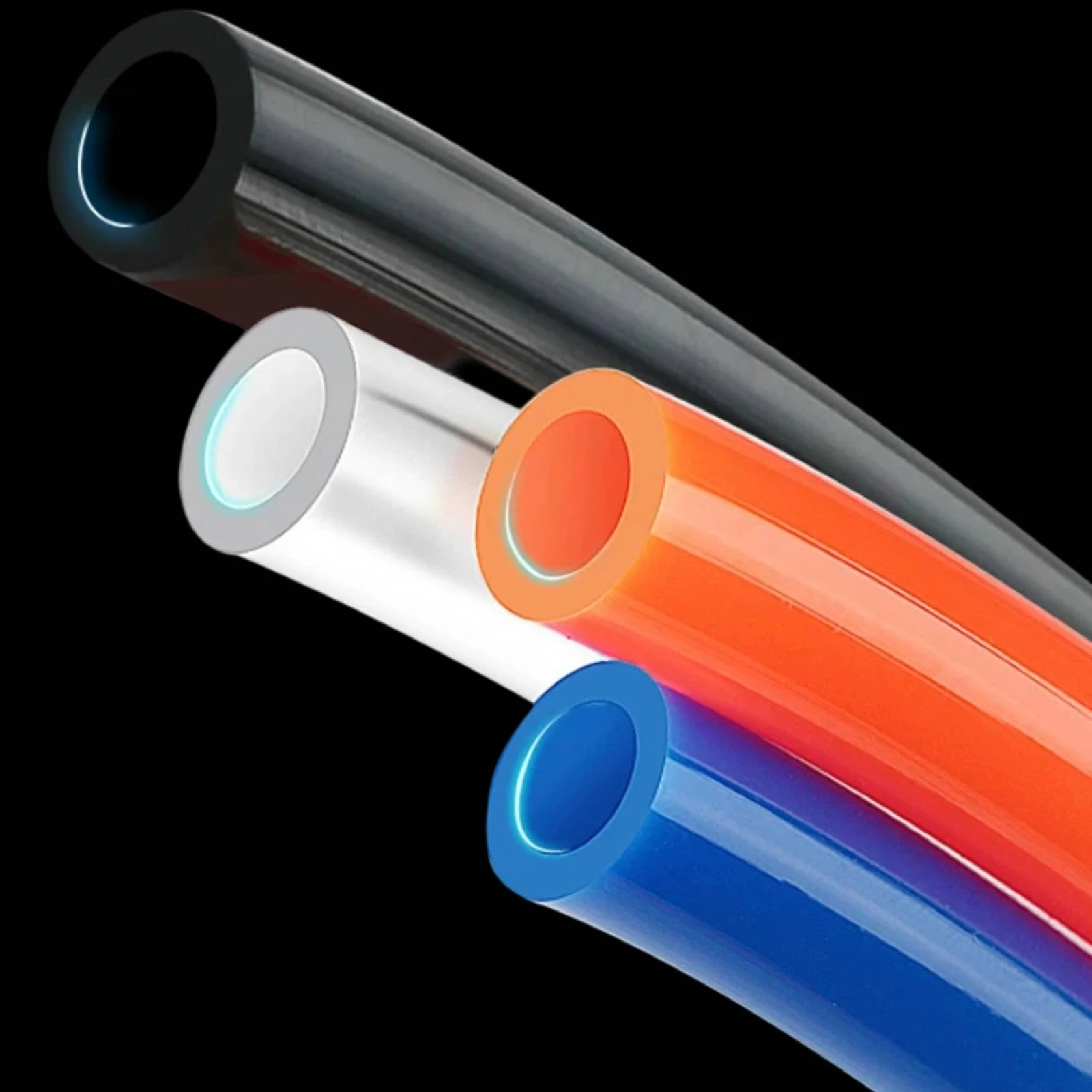Coiled PU Hose Pressure-Resistant Pneumatic Tubing with Reel Polyurethane Air Hose Climate-Adaptable Quick-Connect for Workshop view 5